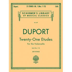 Duport：21 Etudes, Book I - Schirmer Library of Classics Volume 637