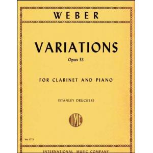 Weber：Variazioni Op. 33 (Drucker)