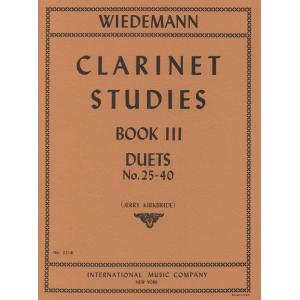 Wiedemann：Clarinet Studies Volume III, Duets 25-40