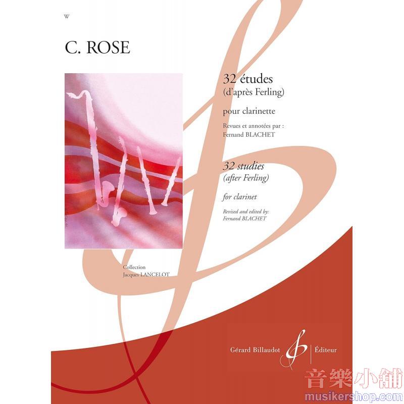Rose:32 Etudes d'après Ferling