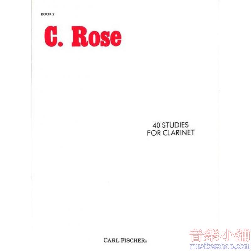 Cyrille Rose:40 Studies for Clarinet