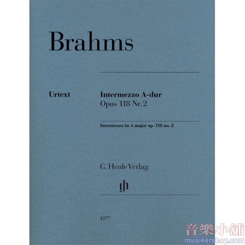 Johannes Brahms : Intermezzo in A major, Op. 118, No. 2