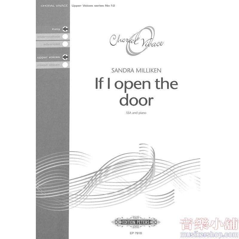 If I Open the Door SSA and Piano