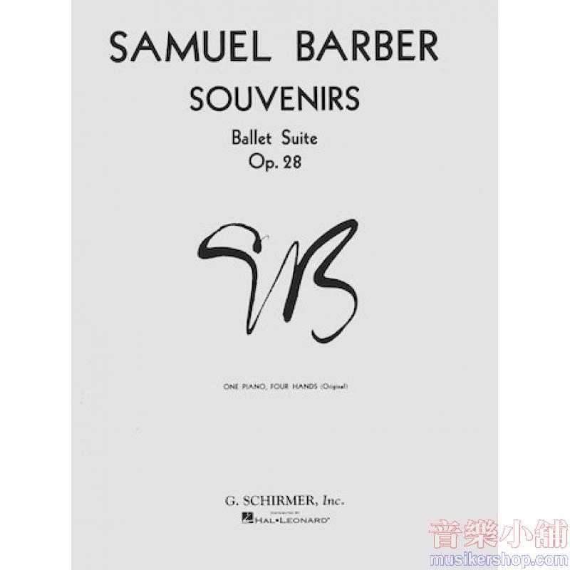 Samuel Barber : Souvenirs, Op. 28 – Ballet Suite (Original) 1 piano 4 hands