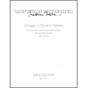 Omaggio a Giovanni Paisiello - Two fantasies on th...