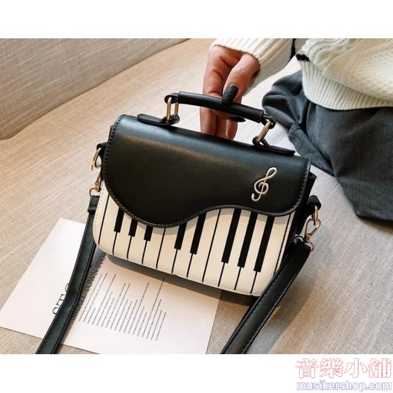 少女甜美休閒鋼琴單肩小方包