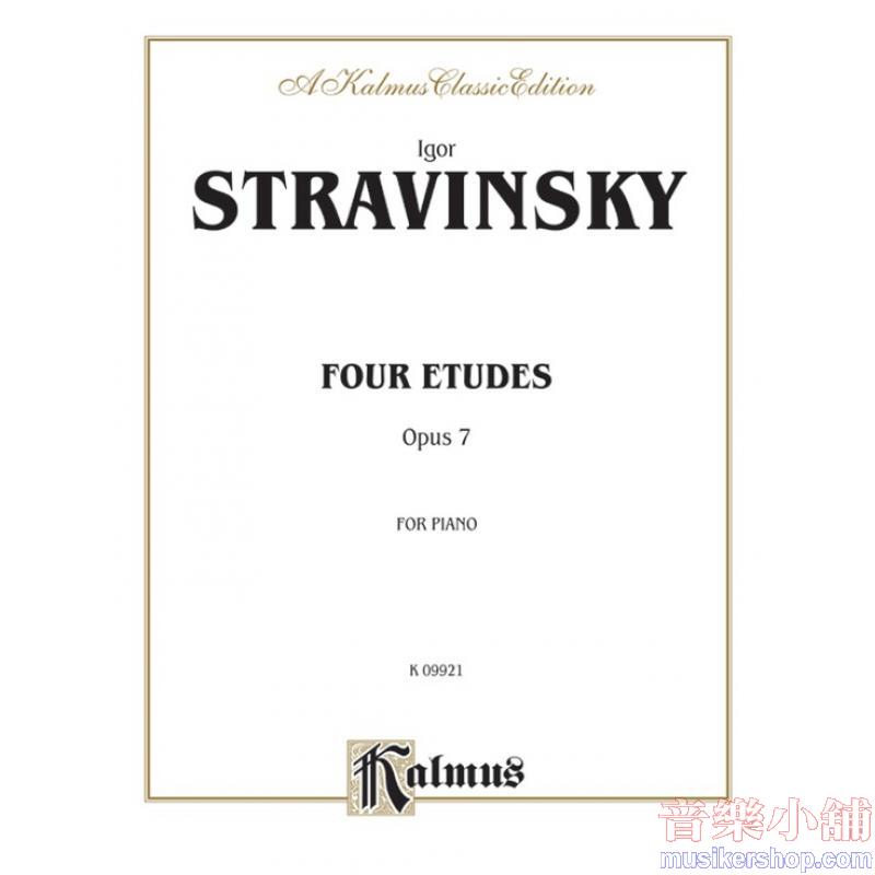 Igor Stravinsky : Four Etudes, Opus 7
