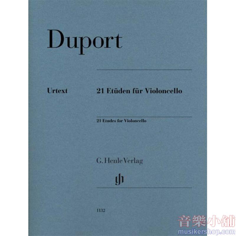 Duport : 21 Etüden für Violoncello