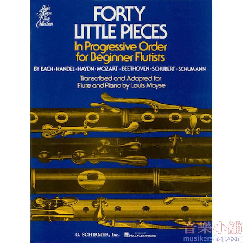 Forty Little Pieces for Flute and Piano Louis Moyse Flute Collection