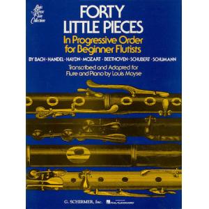 Forty Little Pieces for Flute and Piano Louis Moyse Flute Collection