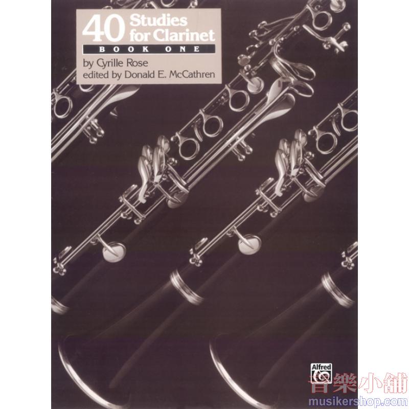 Cyrille Rose : 40 Studies for Clarinet, Book 1