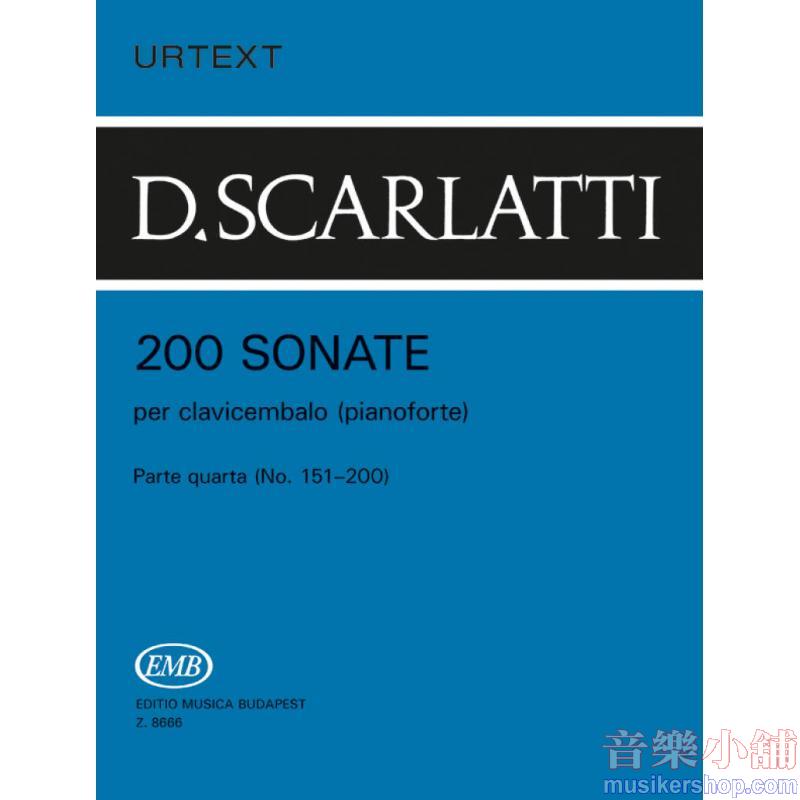 Domenico Scarlatti : 200 Sonate per Clavicembalo Vol. 4 (Pianoforte)