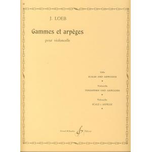 J. Loeb : Gammes et Arpèges for Cello (Scales and ...