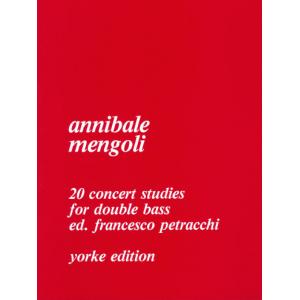Annibale Mengoli ： 20 Concert Studies for Double Bass