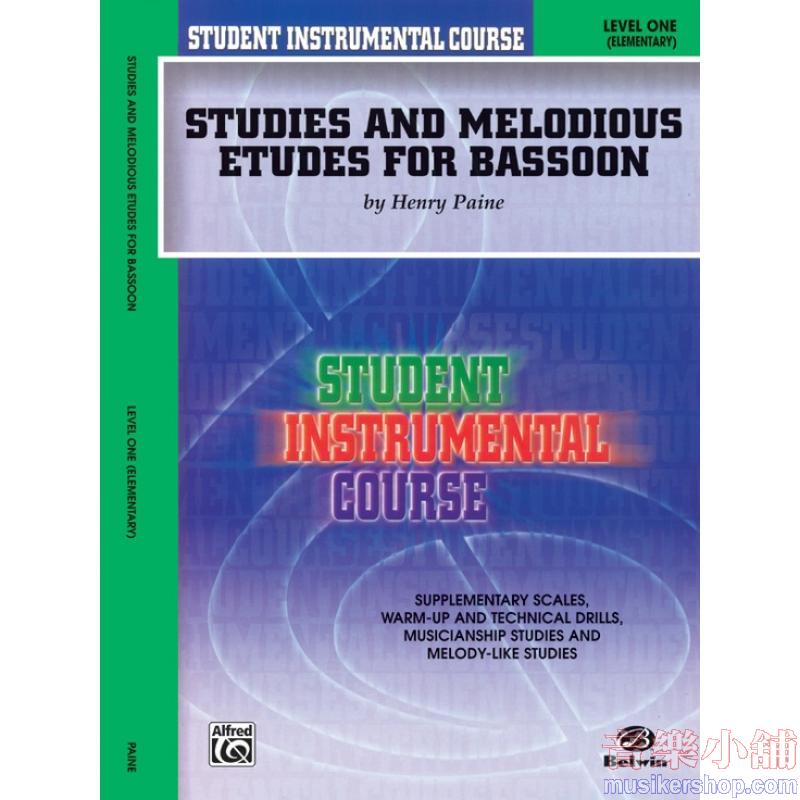 Student Instrumental Course – Studies and Melodious Etudes for Bassoon, Level I