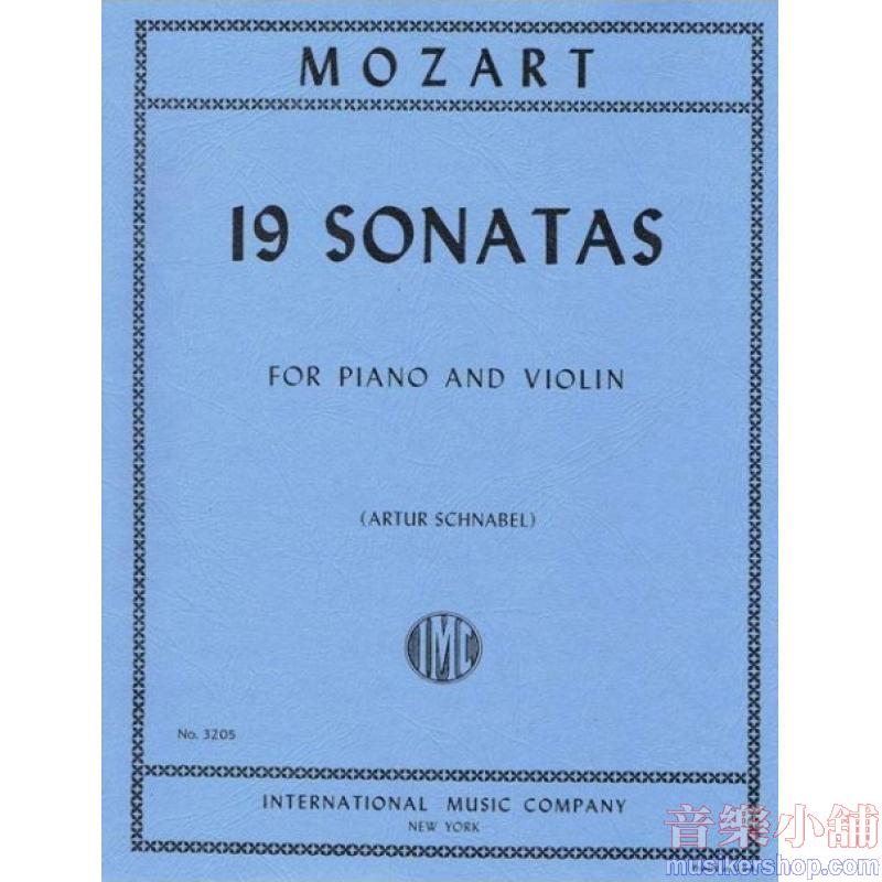 Mozart : 19 Sonate for Piano and Violin(Artur SCHNABEL)