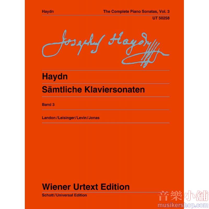 Joseph Haydn : The Complete Piano Sonatas Vol. 3 【Wiener Urtext Edition】