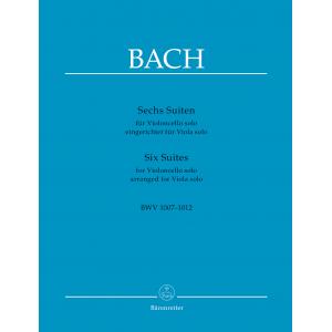 Bach : Six Suites for Violoncello solo BWV 1007-10...