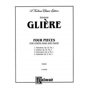 Reinhold Glière : Four Pieces for String Bass and ...