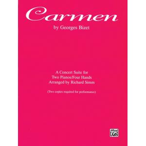 Georges Bizet  : Carmen – A Concert Suite for Two Pianos Four Hands