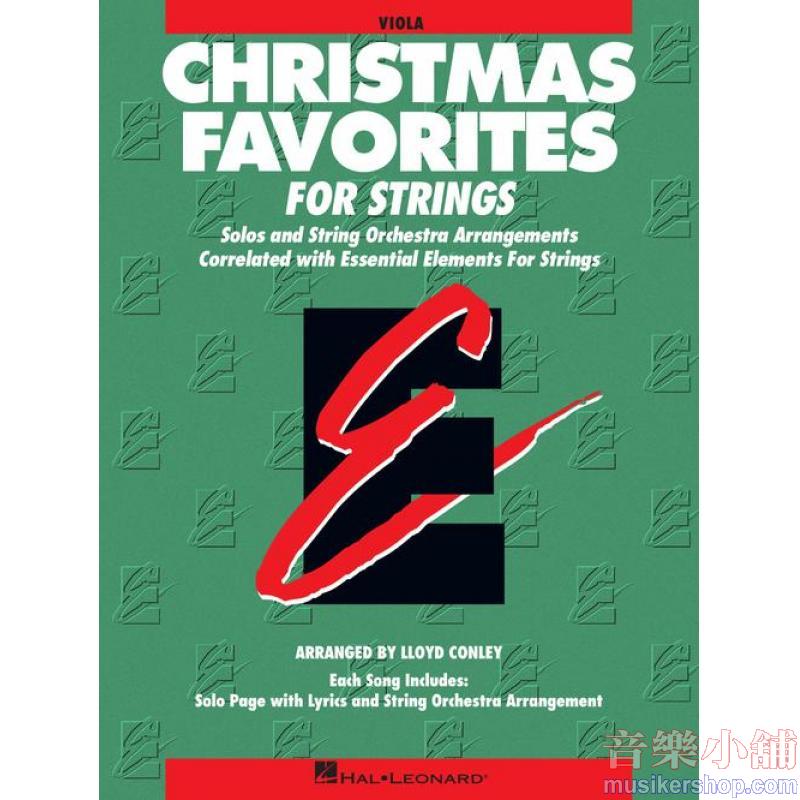 Essential Elements Christmas Favorites for Strings (Viola Book)