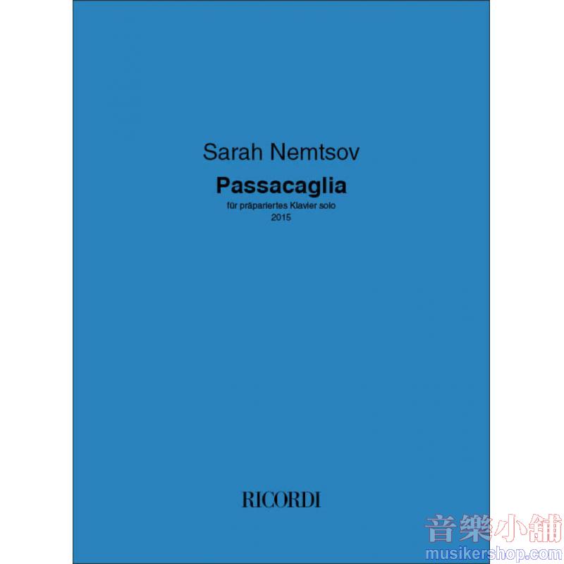 Sarah Nemtsov : Passacaglia piano solo