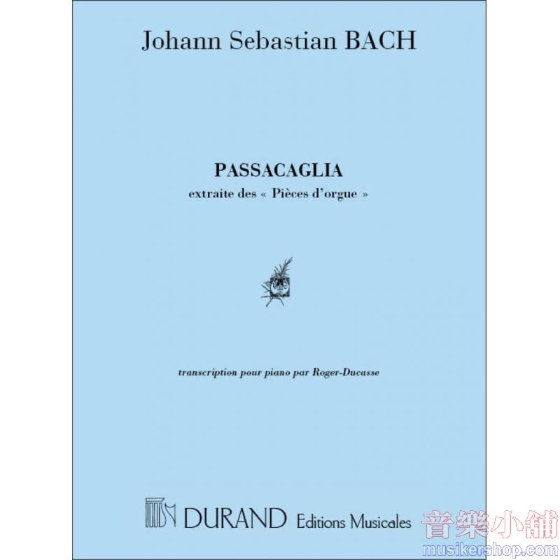 Johann Sebastian Bach : Passacaglia Piano solo ( Arr. Roger-Ducasse)