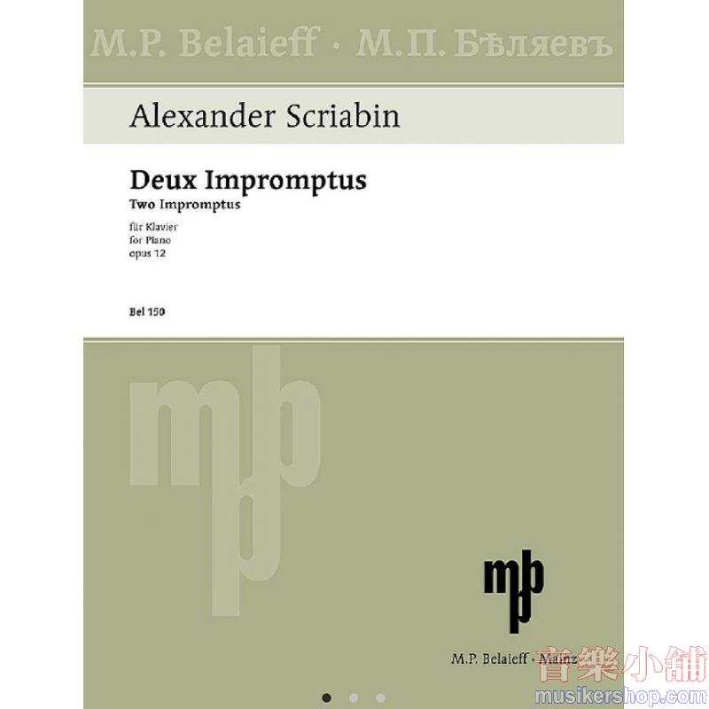 Alexander Scriabin : Two Impromptus, Op. 12