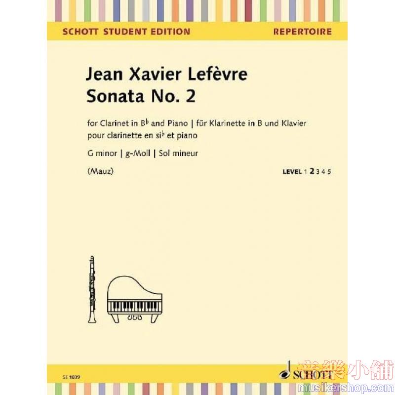 Jean-Xavier Lefèvre : Sonata No. 2 in G minor for Clarinet and Piano