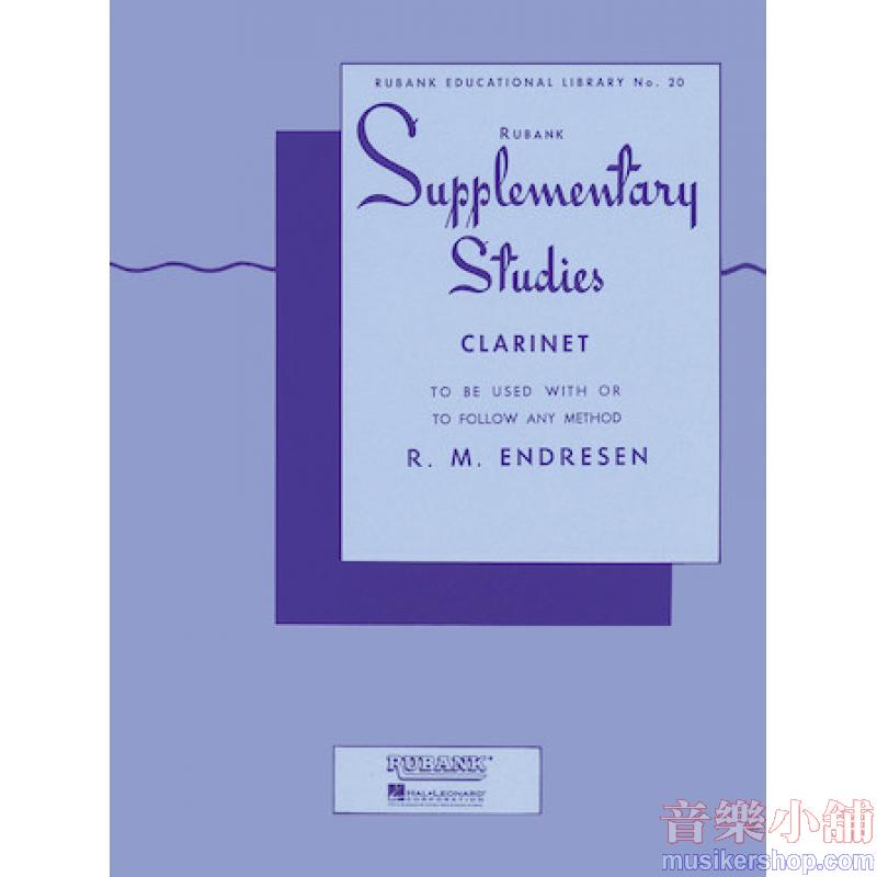 【Rubank】R. M. Endresen : Supplementary Studies for Clarinet