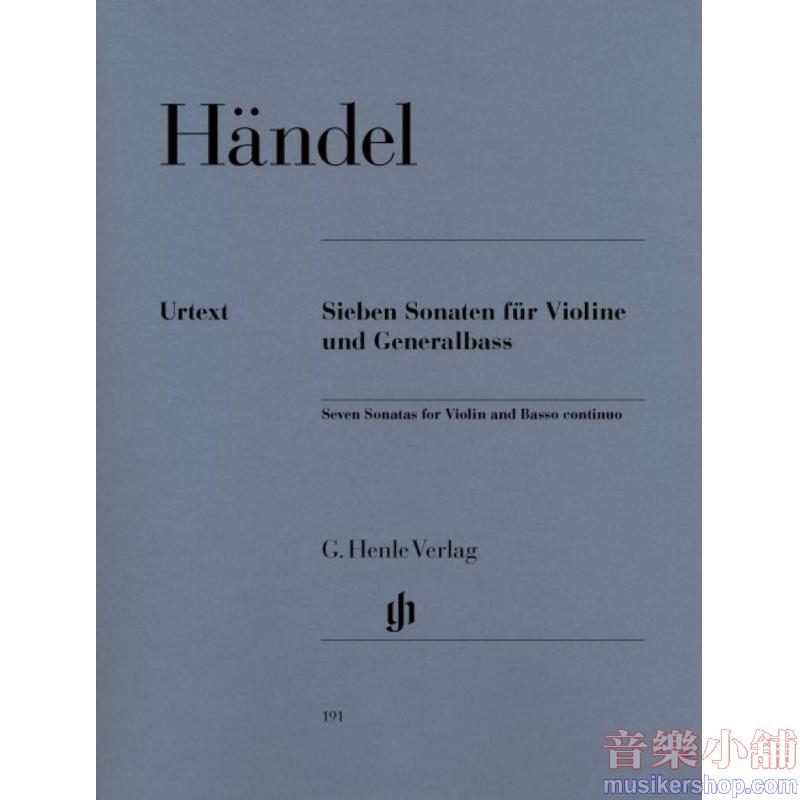 Georg Friedrich Händel : 7 Sonatas for Violin and Basso Continuo