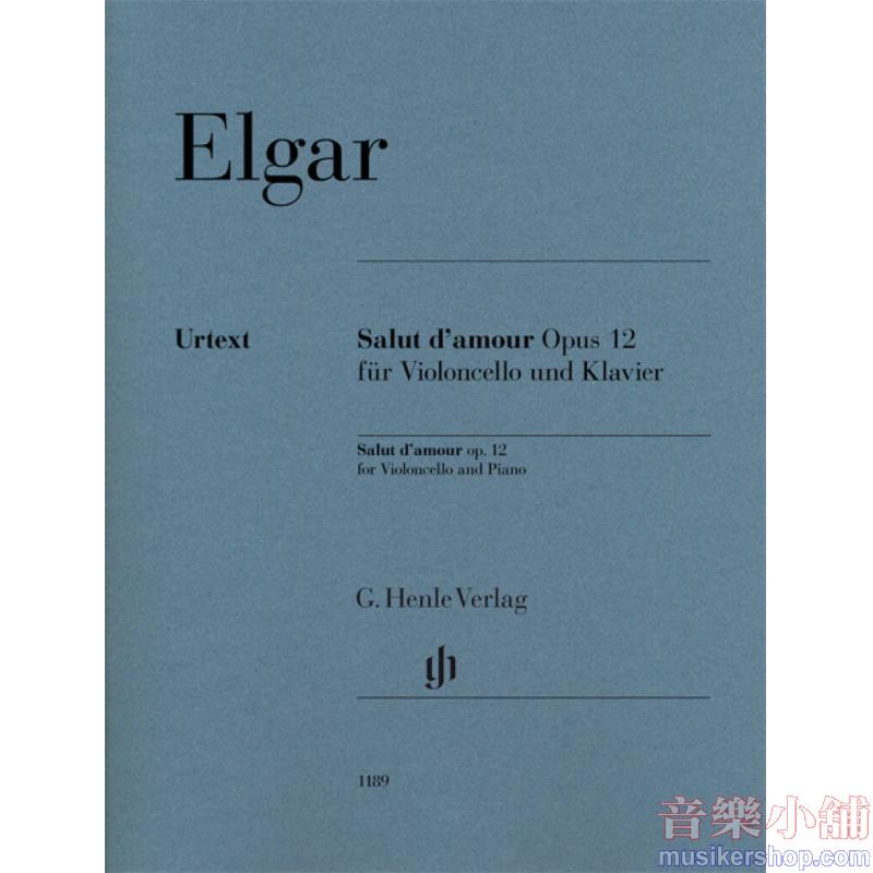 Edward Elgar : Salut d'amour, Op. 12 Cello and Piano