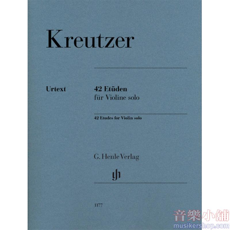 Rodolphe Kreutzer : 42 Etudes for Violin solo