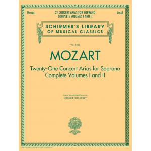 Wolfgang Amadeus Mozart : 21 Concert Arias for Soprano (Complete Volumes I and II) Vocal 