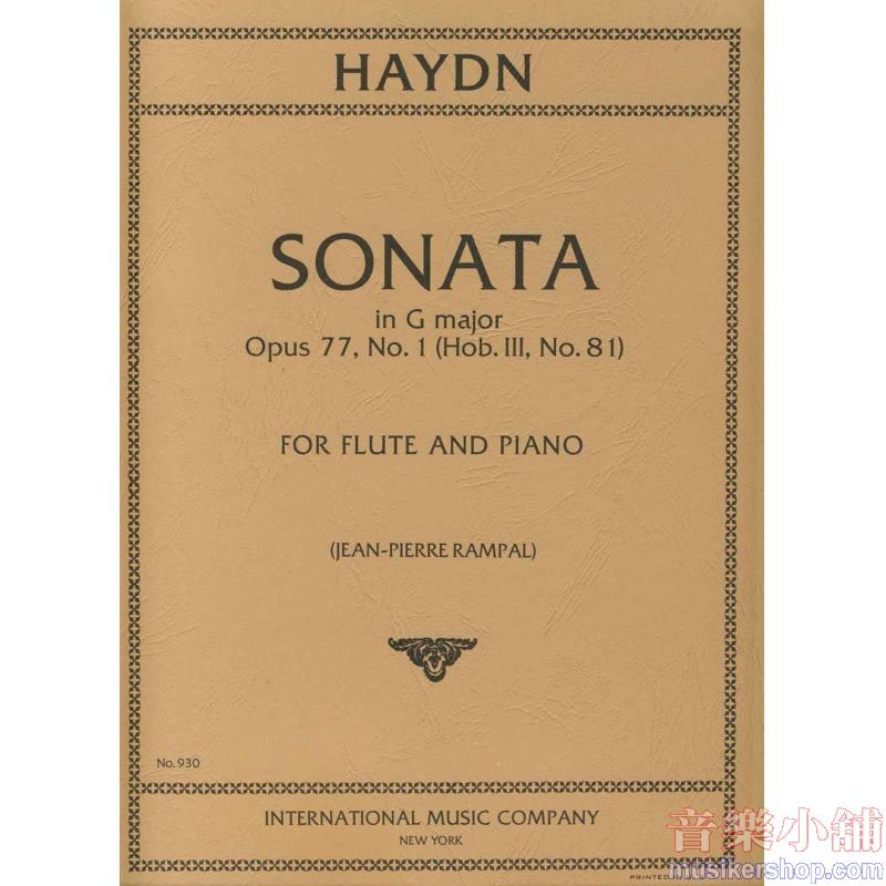 Haydn：Sonata in G major, Hob. III, No. 81d (RAMPAL)