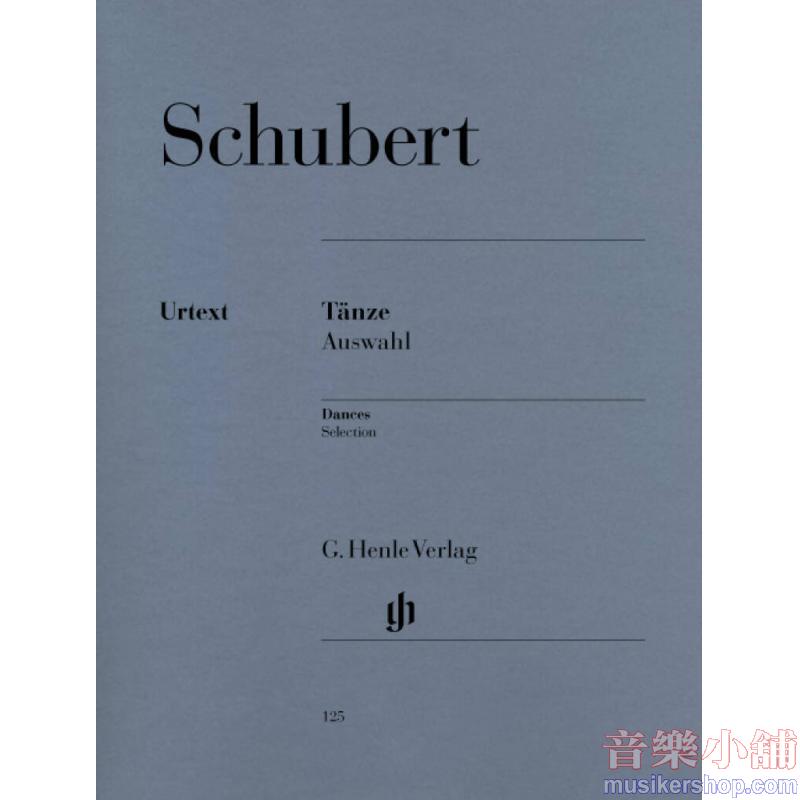 Franz Schubert : Dances, Selected Piano Solo