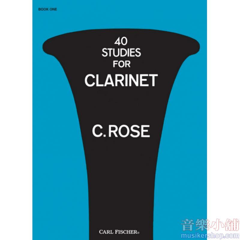 Cyrille Rose : 40 Studies for Clarinet