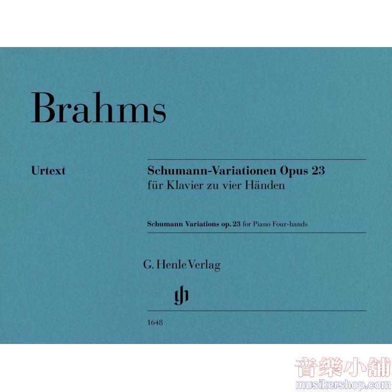 Johannes Brahms : Schumann Variations in E-flat major, Op. 23 Piano Duet (1 Piano, 4 Hands)