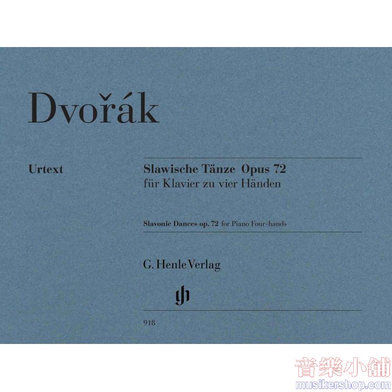 Antonín Dvořák : Slavonic Dances, Op. 72 Piano Duet (1 Piano, 4 Hands)