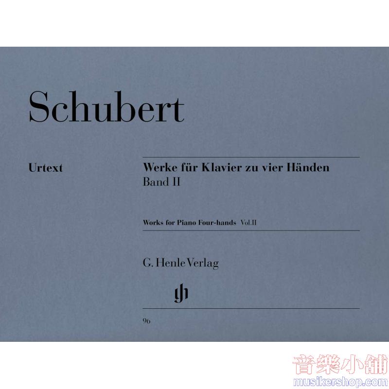 Franz Schubert : Works for Piano Four-hands, Volume II Piano Duet (1 Piano, 4 Hands) 