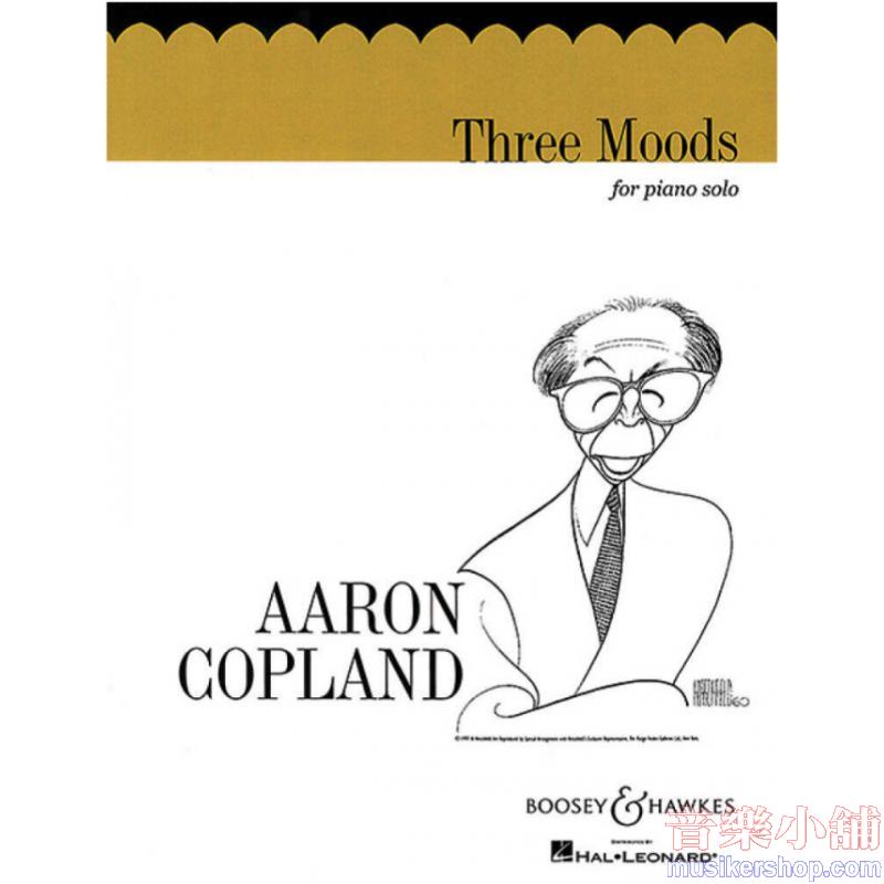 Aaron Copland : Three Moods for Piano Solo Piano Solo