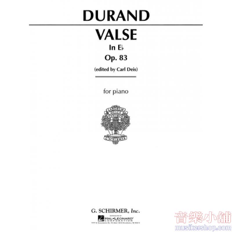 Auguste Durand : Valse in E-flat, Op. 83 Piano Solo