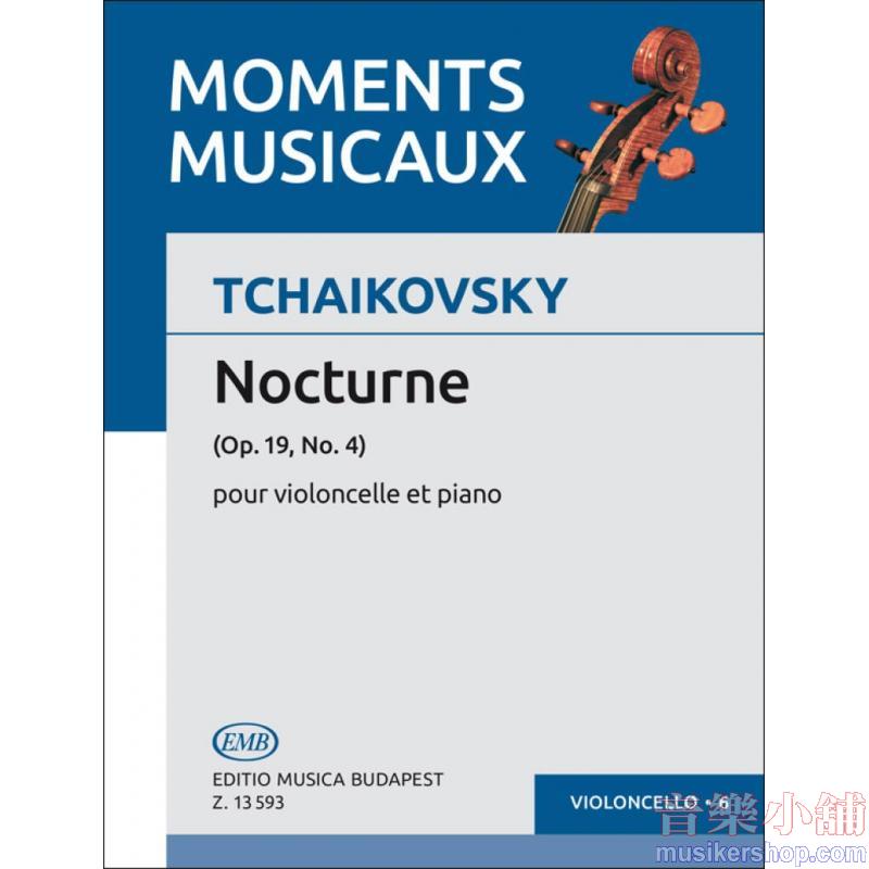 Pyotr Ilyich Tchaikovsky : Nocturne Op. 19 No. 4 for Cello and Piano