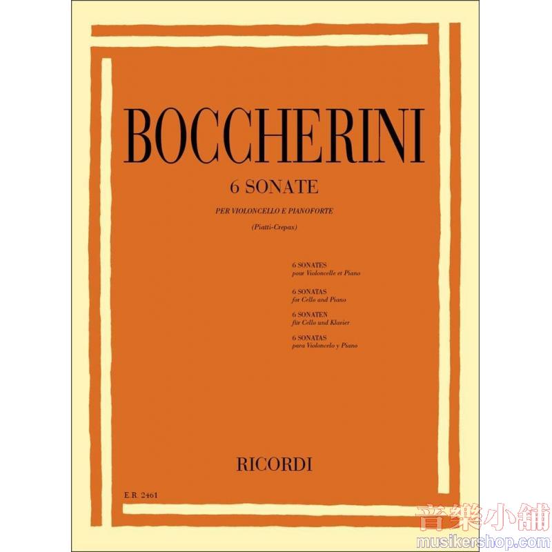 Luigi Boccherini : 6 Sonates for Cello and Piano