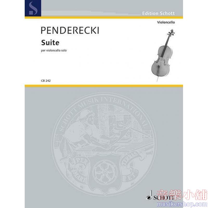 Krzysztof Penderecki : Suite per violoncello solo