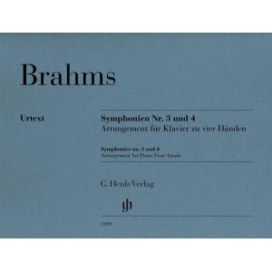 Johannes Brahms : Symphonies no. 3 and 4, Arrangem...
