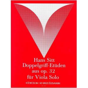 Hans Sitt : Doppelgriffe Op.32 for Viola solo