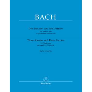 Johann Sebastian Bach : Three Sonatas and Three Pa...