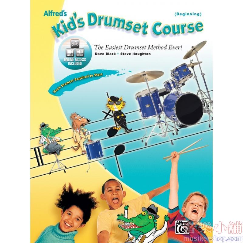 Alfred's Kid's Drumset Course (Book & Online Video/Audio)