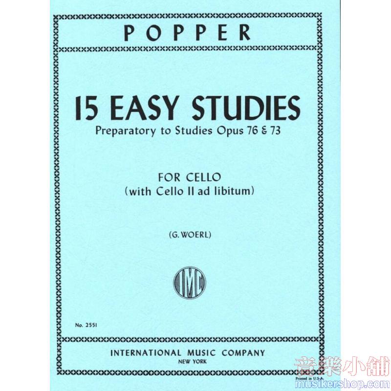 David Popper : 15 Easy Studies (1st Position)